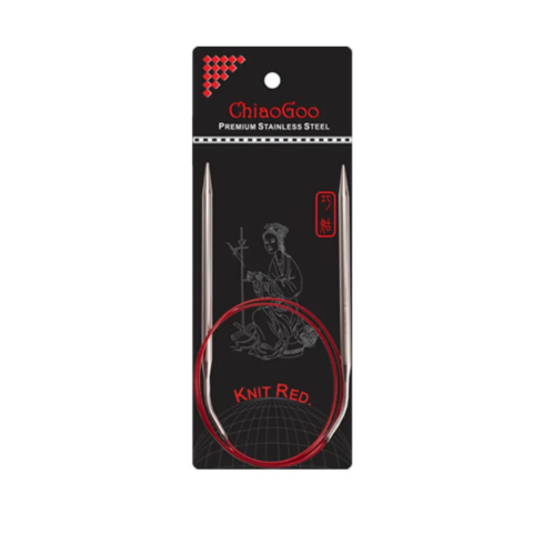 ChiaoGoo Knit RED rondbreinaald 80 cm