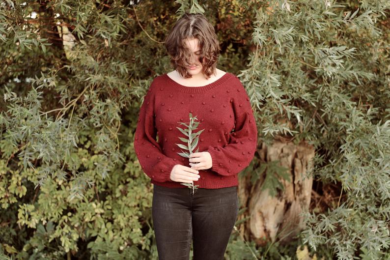 Mooie noppentrui gemaakt met Fonty Mongolia garen