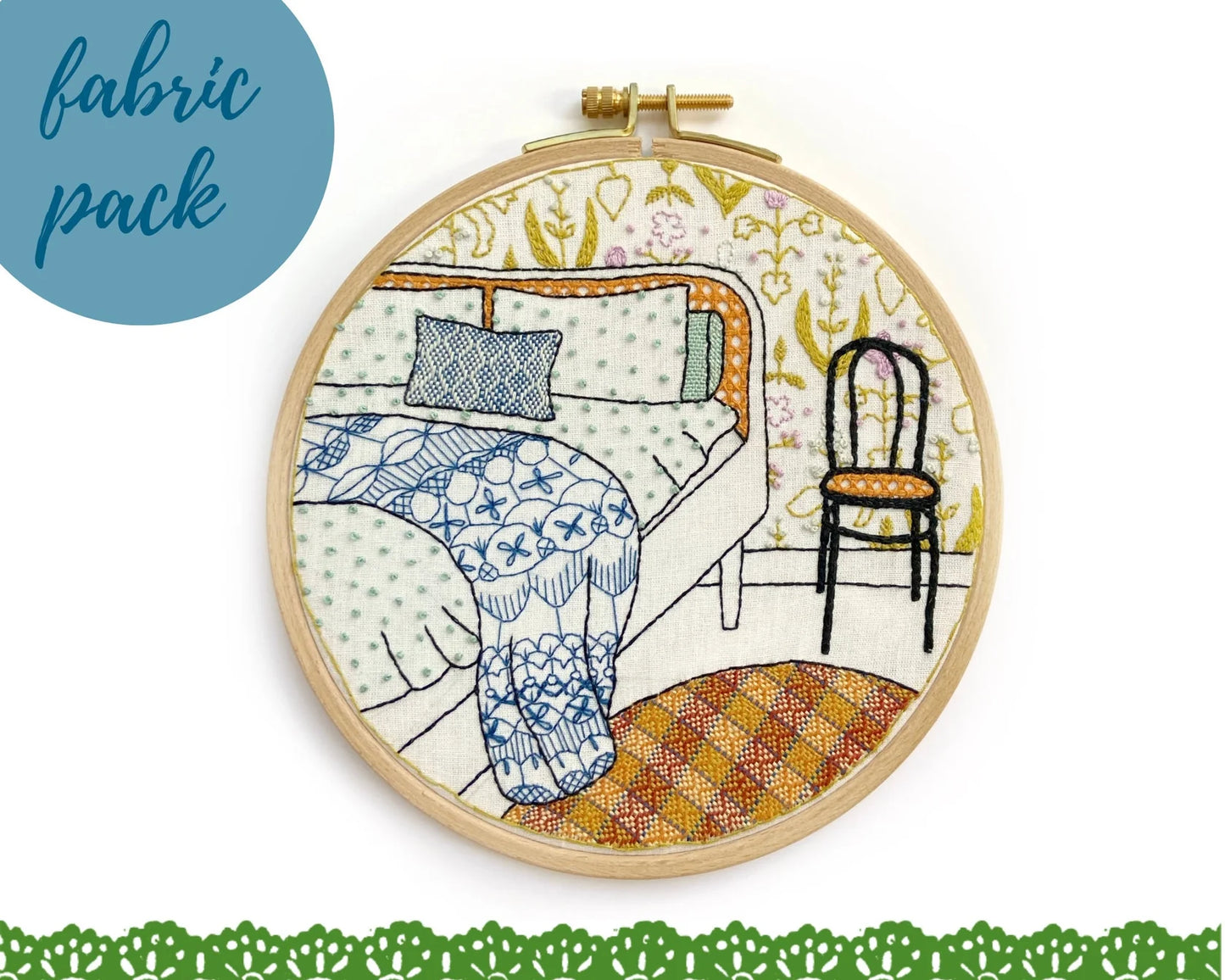 Cream Tea and Lace borduurpatroon