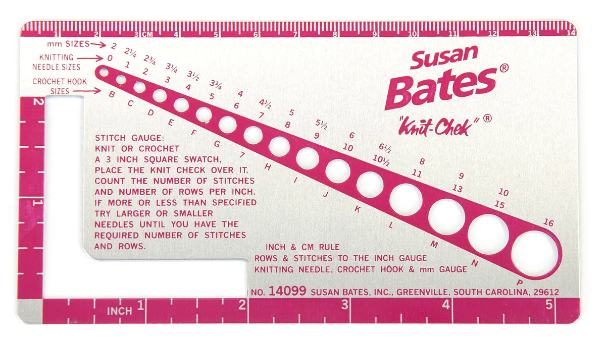 Knits by CE Gauge Notes