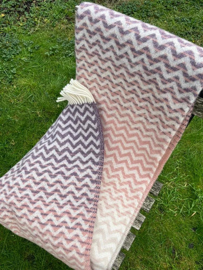 Belpo Zigzag Purple Pink Plaid 130x170