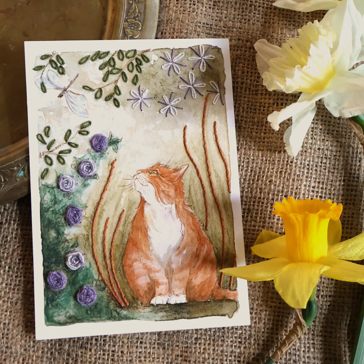 Rue de Pleine Lune Embroidery Card enkel en set