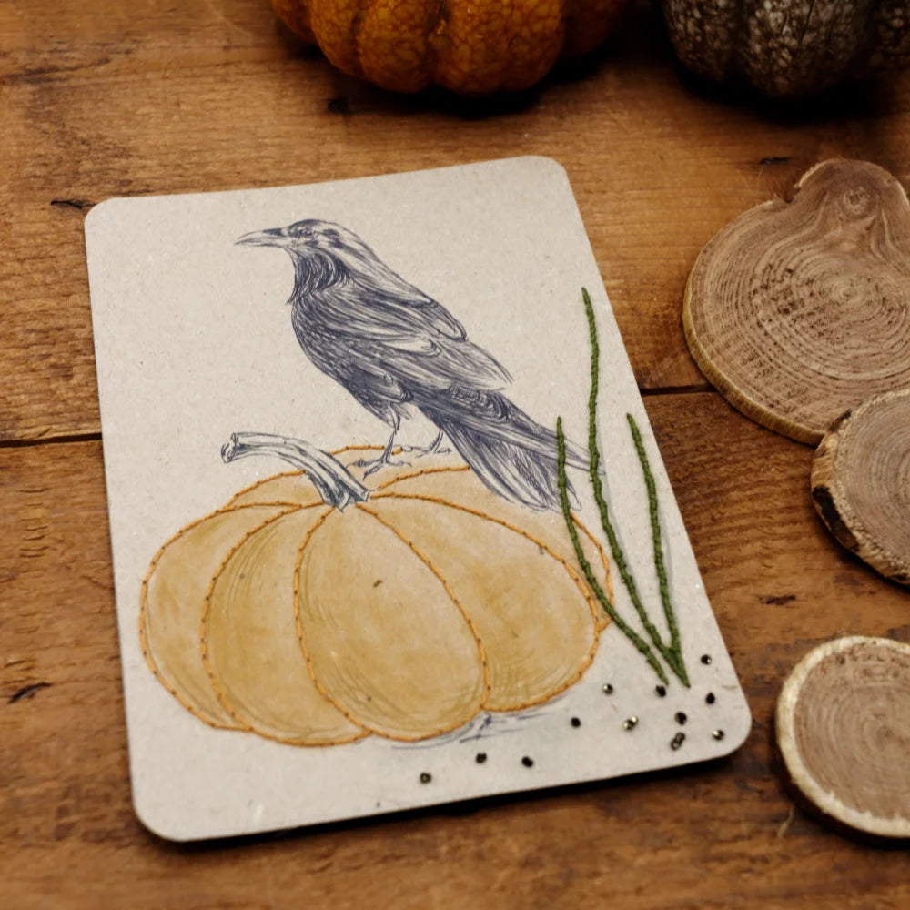 Rue de Pleine Lune Embroidery Card enkel en set