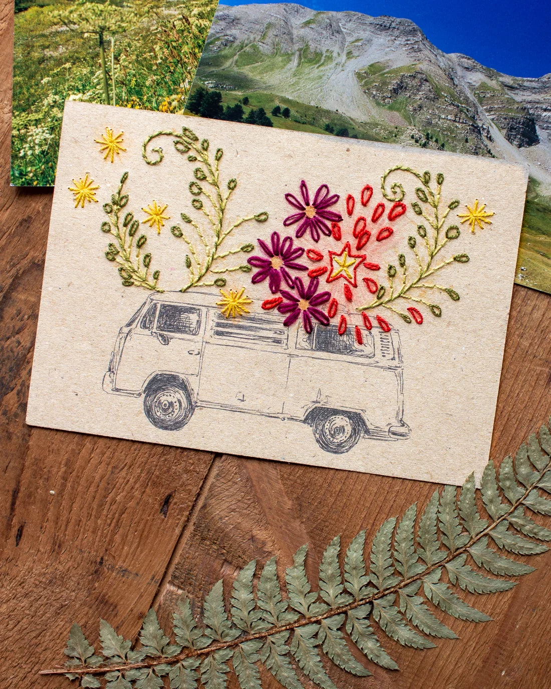 Rue de Pleine Lune Embroidery Card enkel en set