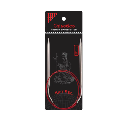 ChiaoGoo Knit RED rondbreinaald 80 cm