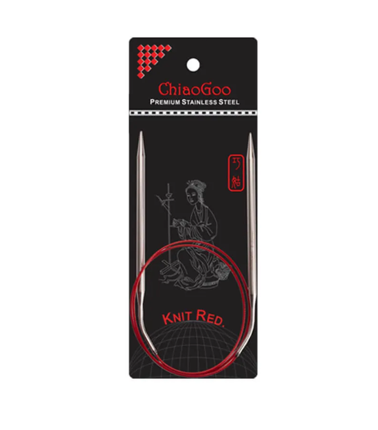 ChiaoGoo Red Circular 100 cm rondbreinaald