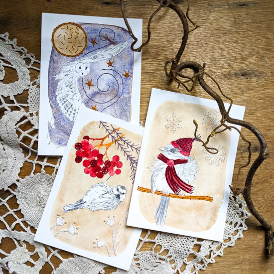 Rue de Pleine Lune Embroidery Card enkel en set