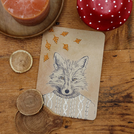 Rue de Pleine Lune Embroidery Card enkel en set