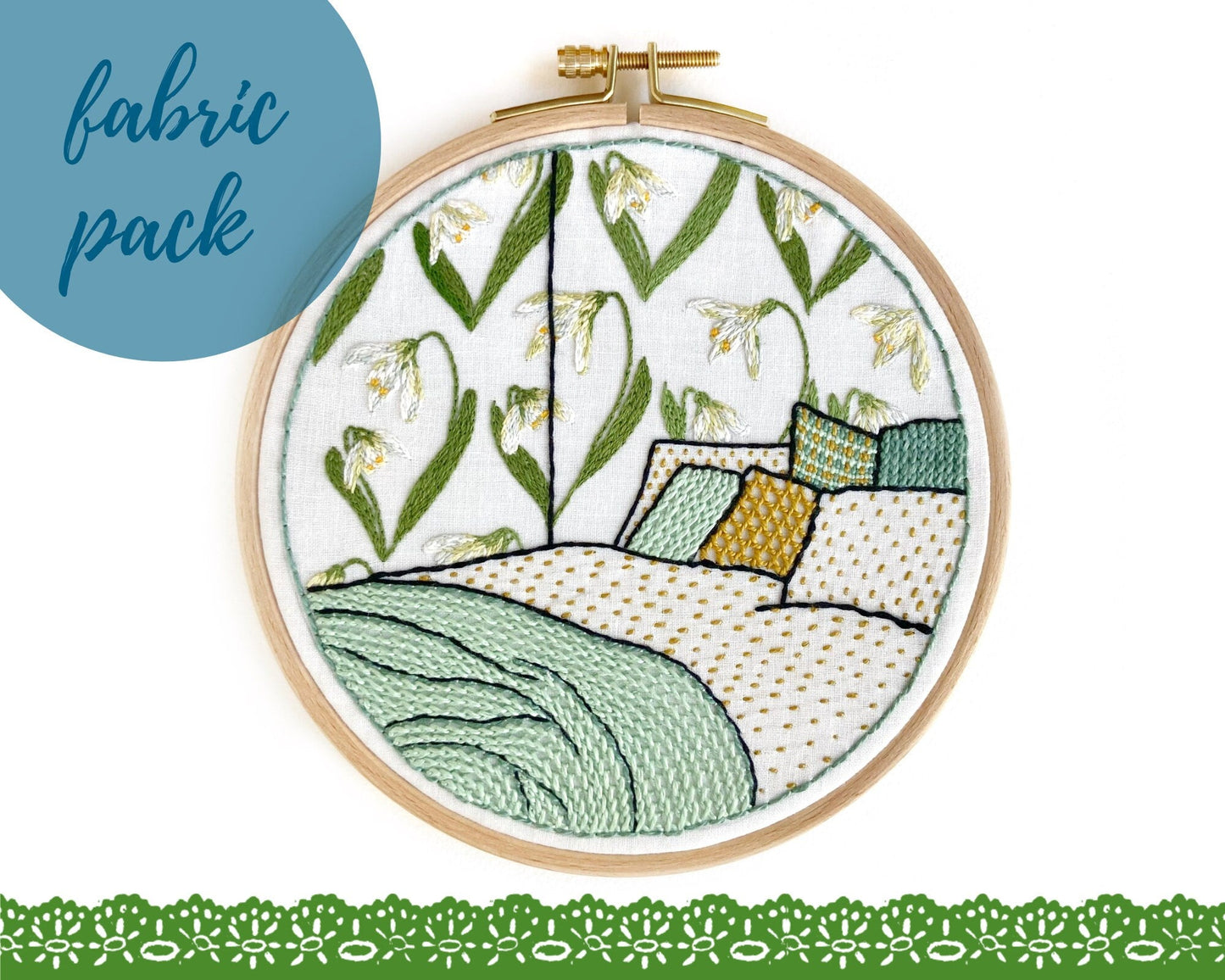 Cream Tea and Lace borduurpatroon