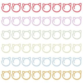 Stitchmarkers katjes pastels per stuk doorsnee ca 16.9 mm