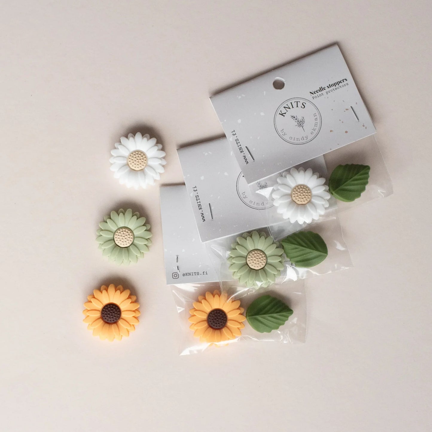 Knits by CE AB Needle Stopper Sunflower set