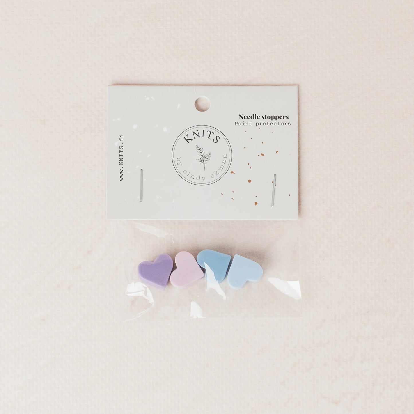 Knits by CE AB needlestoppers hearts