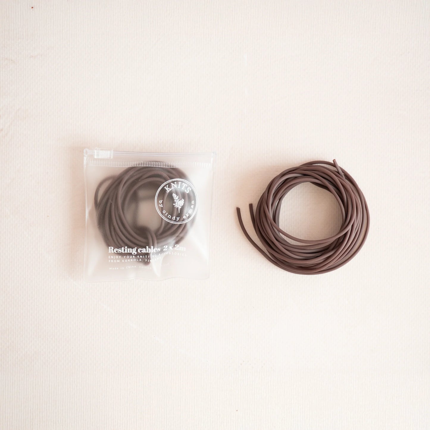 Knits by CE AB Resting Cables in Ziplockbag