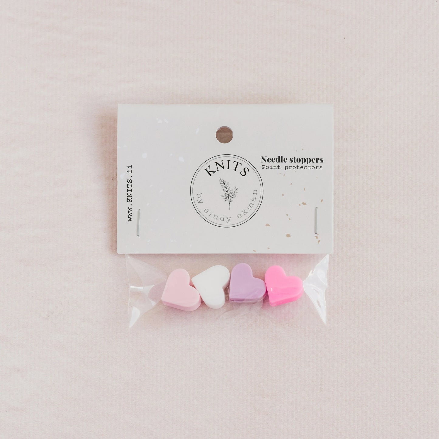 Knits by CE AB needlestoppers hearts