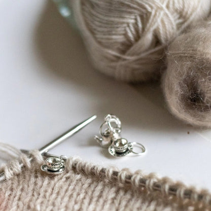 Knits by Cindy Ekman Tea for two stitchmarkerset