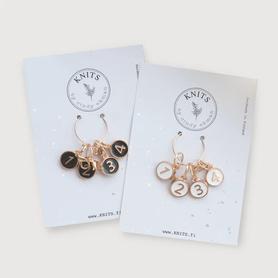 Knits by CE - Stitchmarkers 1,2,3,4 counting wit