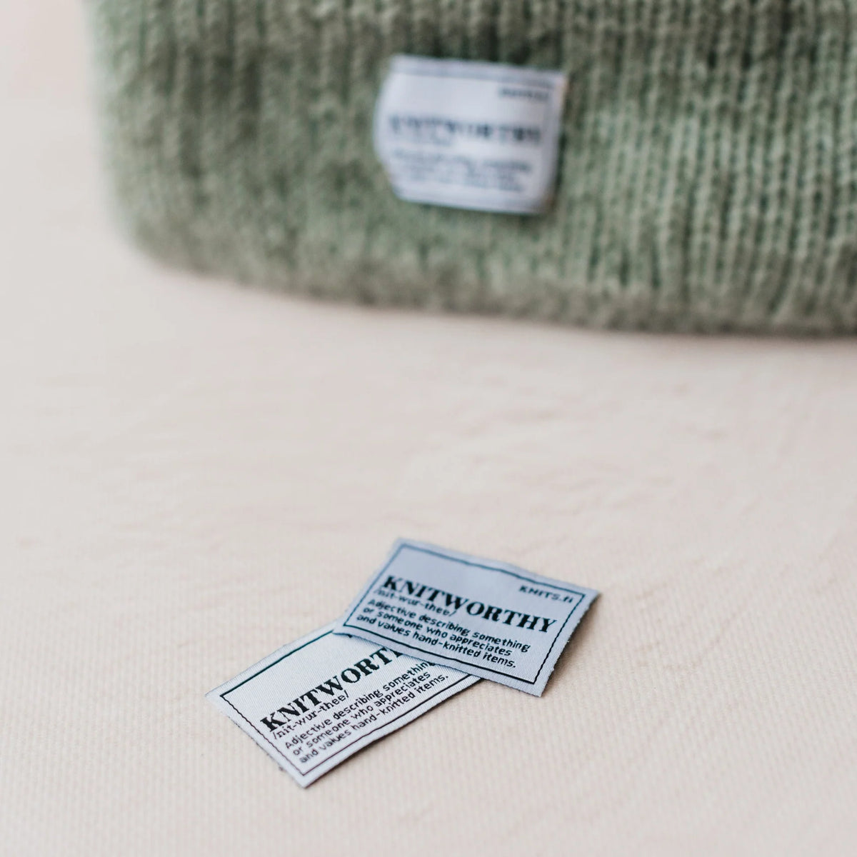 Knits by CE AB cotton tags