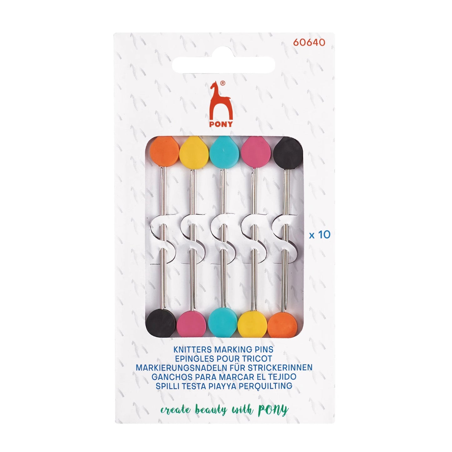 Pony Knitting Marking Pins 10 stuks