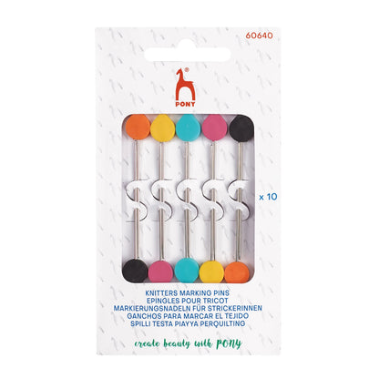 Pony Knitting Marking Pins 10 stuks