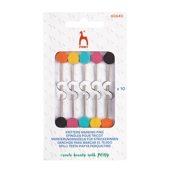Pony Knitting Marking Pins 10 stuks