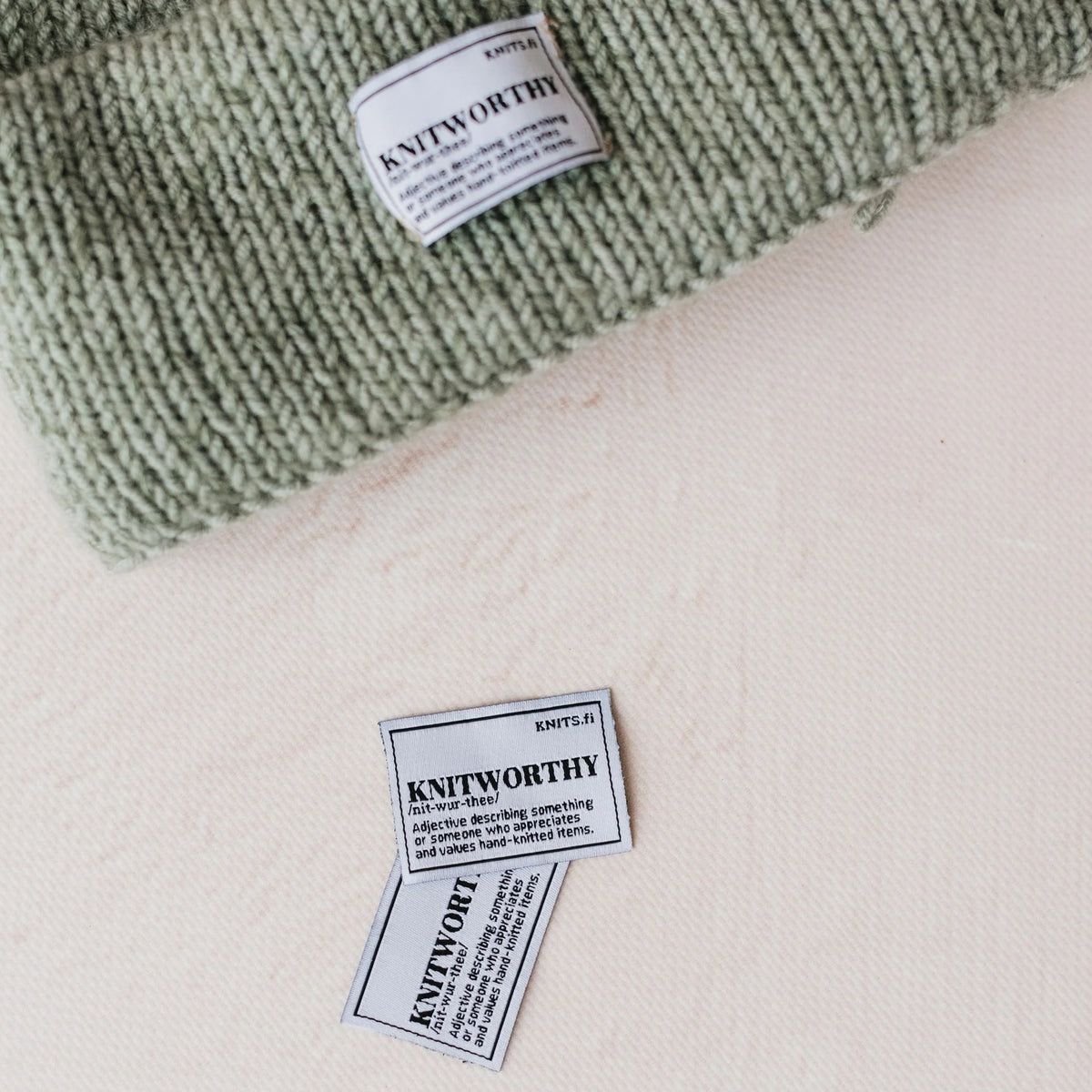 Knits by CE AB cotton tags