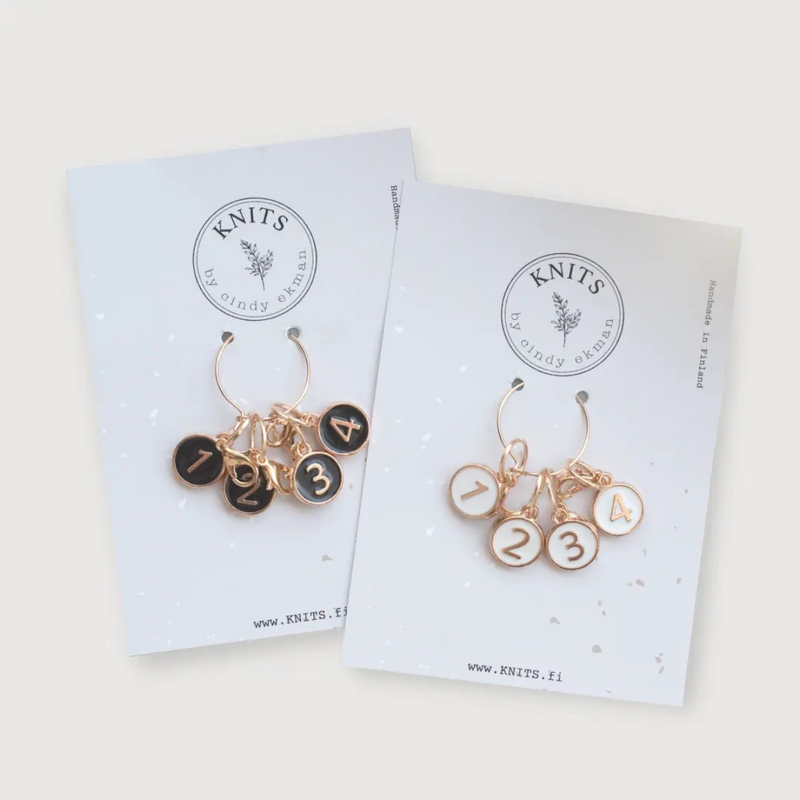 Knits by CE Stitchmarkers kwastjes kraaltjes