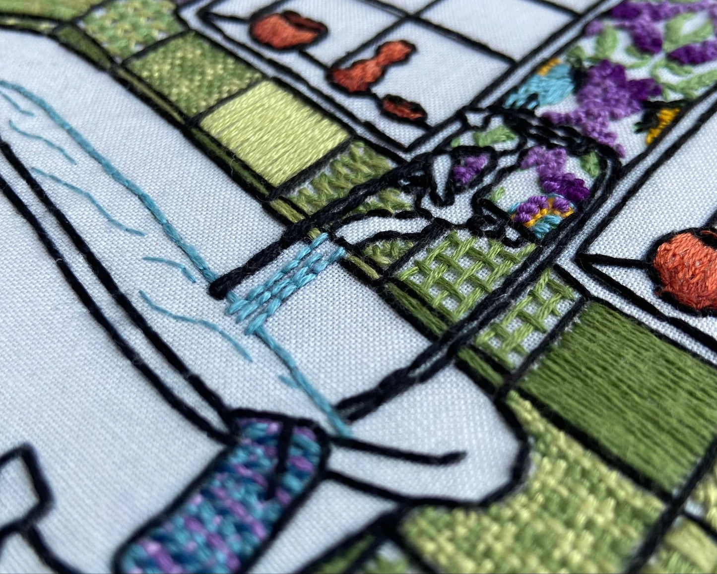 Cream Tea and Lace borduurpatroon